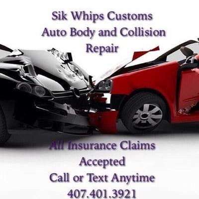 Need Auto Repair SikWhips is the Place ! Looking for a Customs Paint Job ? Call us Today !