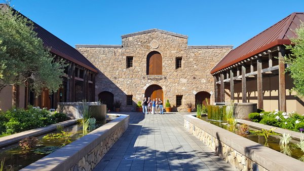 Old Germany Tour group loving Markham Winery, Napa, California