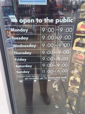 Store hours