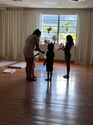 Children's energy class at The Peacemaker Studio