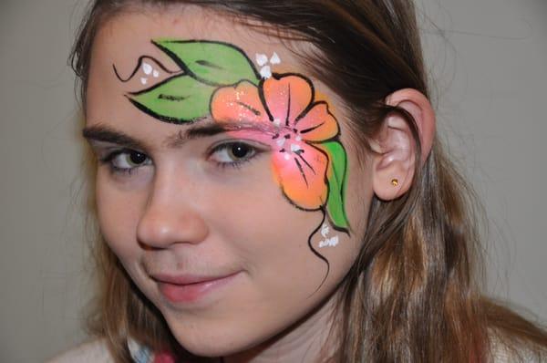 Tropical Flower by Face Face Painting, Red Lion, PA