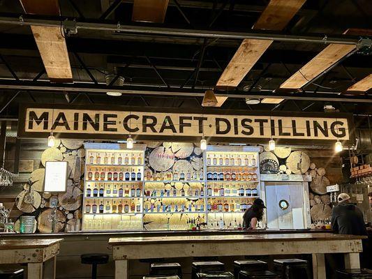 Maine Craft Distilling bar area