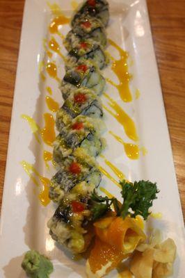 Hot scallop roll