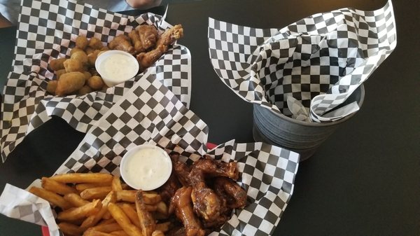 Our wings meal.