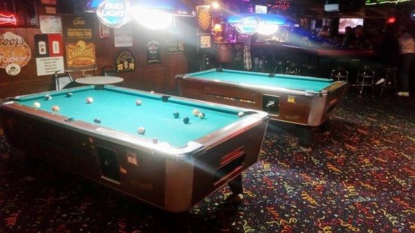 2 pool tables