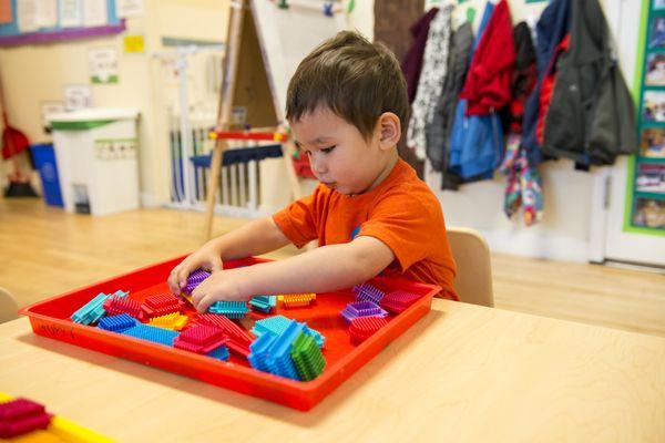 Playing in our Toddler Classroom