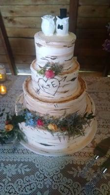 Thank you Brenda for our beautiful and DELICIOUS wedding cake!!! Our guests loved it!!!