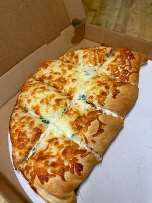 Grilled Chicken, Spinach & Feta Calzone