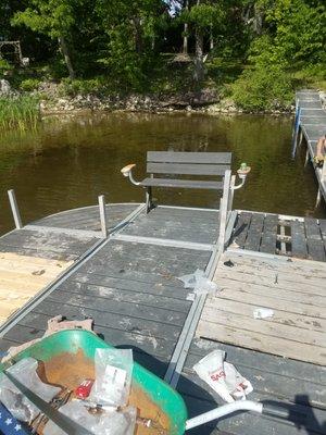 Dock installation