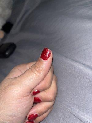 Chipped polish