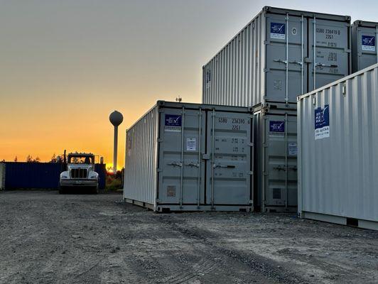 Shipping container for storage