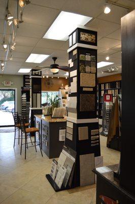 Our tile and stone showroom at 1989 Dulsey Rd. in West Ashley.