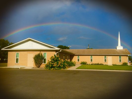 Rainbow over our church!