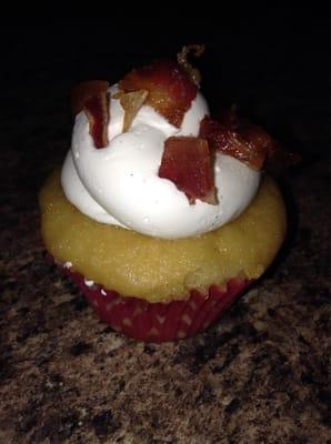 Bacon cupcake from sweet addiction. This was a great cupcake since the bacon balances all the sweatness from maple frosting.