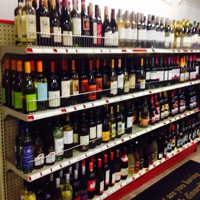 For a convenience store, they have an impressive wine collection.