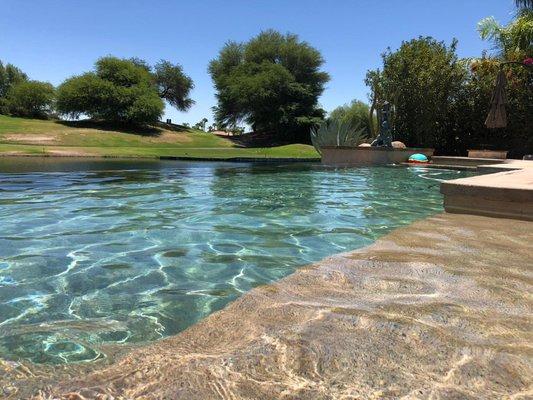 Pool cleaning in Mission Hills, Rancho Mirage, CA.