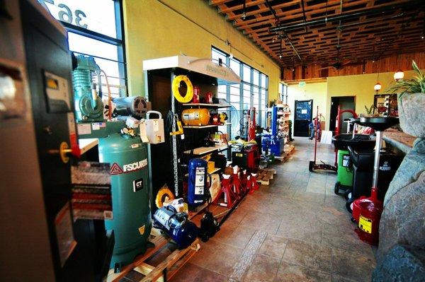 Variety of tire shop equipment available.