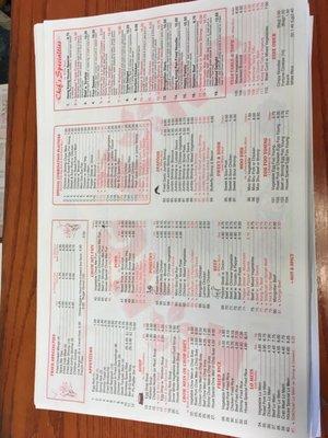 menus