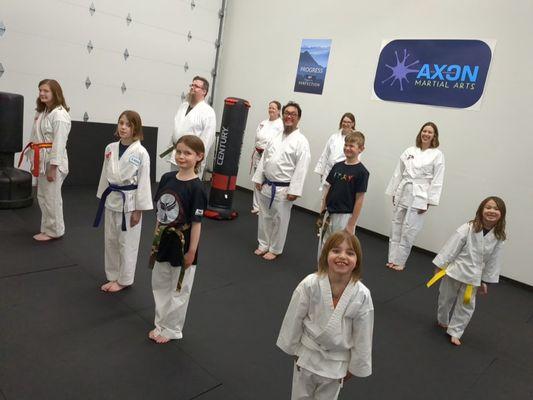 Parents and kids training together. No better way to spend quality time!