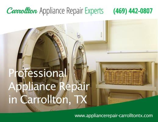 Professional Appliance Repair in Carrollton,TX
 http://www.appliancerepair-carrolltontx.com