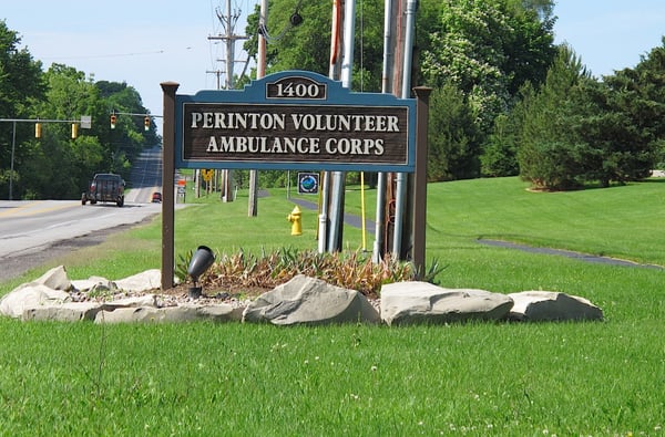 Emergency response headquarters adjacent to the Perinton Town Hall and Community Center.