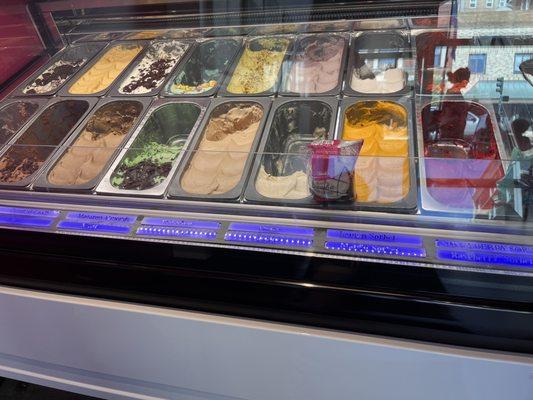 Gelato. Violet was my favorite flavor!