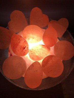 Himalayan Salt Stone, for a hot and nourishing massage. Makes the Maine winter so much more enjoyable