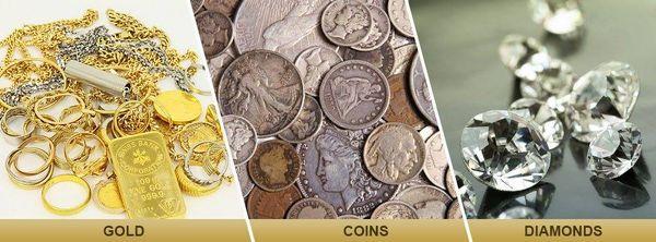 Turn unwanted gold jewelry, coins & bullion, and diamonds into instant cash! Easy, safe, and QUICK!