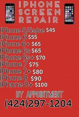 iPhone Screen Repair Specials