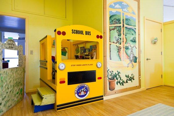 Our Fun School Bus Loft!