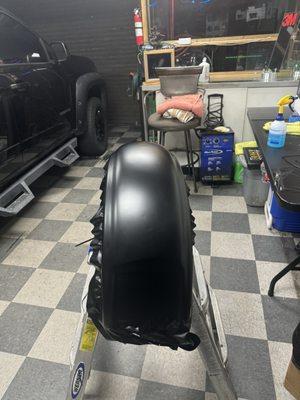 Harley bike fender 3m Matt black