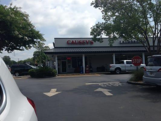 End of the strip mall, next to a laundry mat and the Piggly Wiggly.