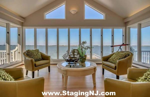 Luxury home staging by Beautiful Interiors Design Group 732-303-6383. Cape May County NJ home staging. Ocean City NJ.