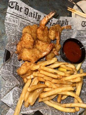 Fried shrimp W/ fries