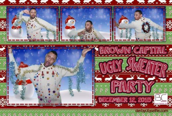 Brown Capital Ugly Sweater Party photo booth