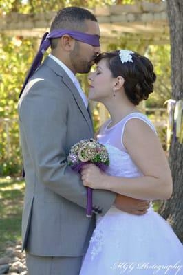 A beautiful wedding updo Veronica did