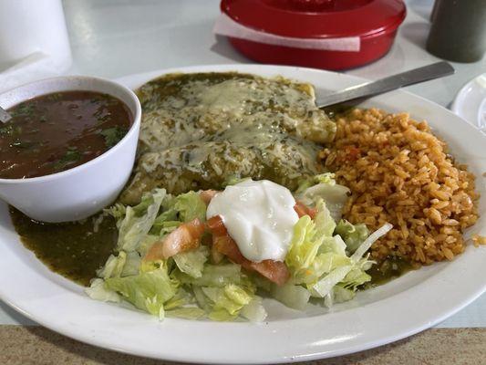 Green Enchiladas Verdes