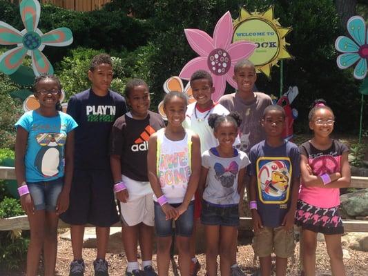 During it's Summer's Cool academic camp program, some of Aya Academy of Excellence's students visited Stone Mountain.