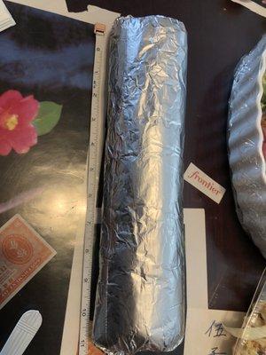 Super Burrito carnitas  Is actually 11"