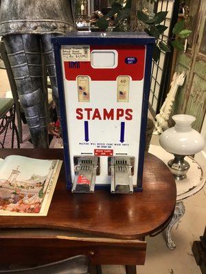 Vintage postage stamp vending machine