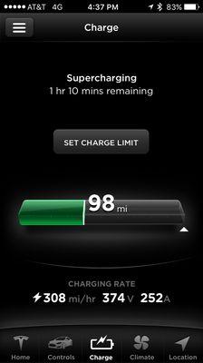 Charger functions well despite Tesla nav says "off line"