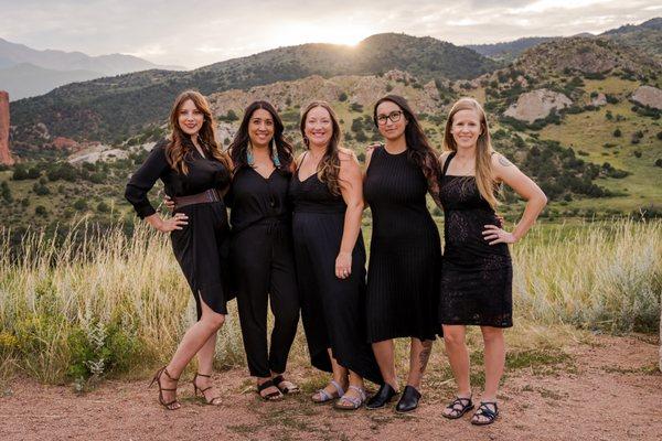 The Mountain Miracles Midwifery, Inc. team! From left to right, Elle, Kayla, Tiffany, Rachanee, Lauren.