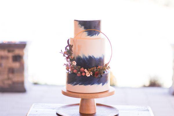 BoHo Style Wedding Cake