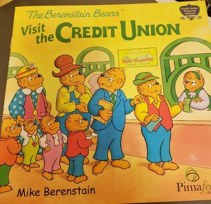 The book that was given to my son after opening up his first savings account