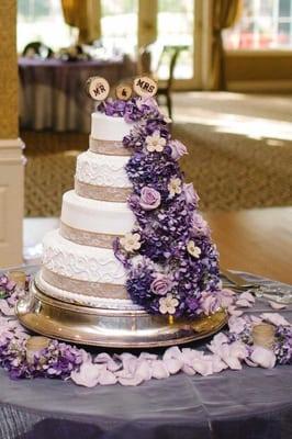 Our amazing and beautifully detailed wedding cake!!!! One of the highlights of our wedding. Just perfect