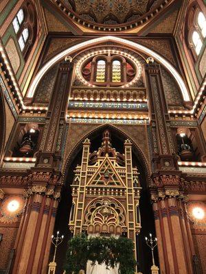 Torah ark  and bimah