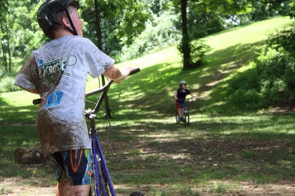 Bike through camp and explore!