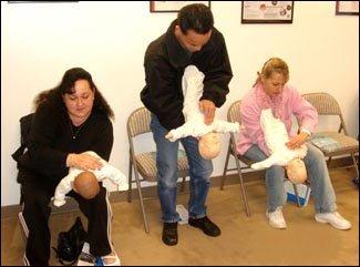 infant choking training class