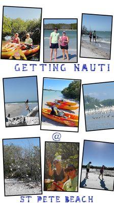 NautiKayak Adventure guided tour via Mangrove tunnels to Shell Key preserve