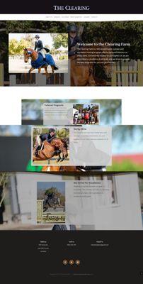 Custom WordPress website for horse riding.